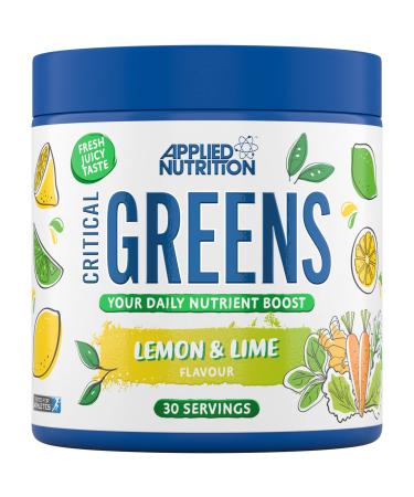 Applied Nutrition Critical Greens - Super Greens Powder Boost Your Immune System with Superfood Nutrients Vegan (150g - 30 Servings) (Lemon & Lime) Lemon & Lime 150 g (Pack of 1)