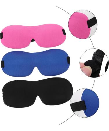 Shop Minkissy 3D Eye Masks - 9 Pcs Sleep Mask for Kids & Adults Adjustable Satin Blindfolds Reusable Eye Patches for Travel - Buy Online on GoSupps.com