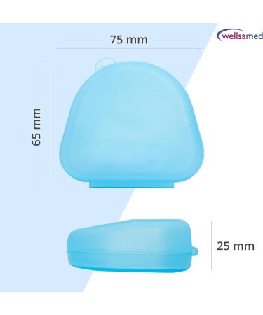 Wellsamed KFO Rail Box Mini - Transparent Blue Storage for Braces & Dental Splints | International Shipping - Buy Online on GoSupps.com