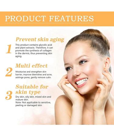 Glycolic Acid 7% Toning Resurfacing Solution - Glycolic Sour 7% Toner - Hydrating Toning Solution - Skincare Hyaluronic Acid Serum - for Blemishes and Acne Prevents Skin Aging Strengthen Your Skin - Buy Online on GoSupps.com
