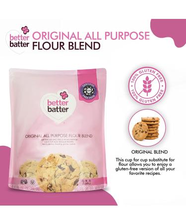 Better Batter Original Blend 5LB Pouch - Certified Gluten Free & Top 8 Allergen Free Flour - Cup for Cup Baking Alternative - 5 Pound Pack - Buy Online on GoSupps.com