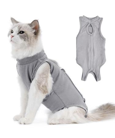 Katzenbody after cat body after op anti-trolley for cat body surgical recovery suits for cats surgery skin disease recovery body cat dress e-collar alternative (m)