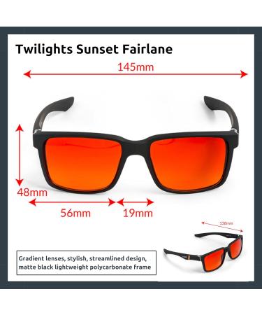 TrueDark Twilights Gradient Sunset Blue Light Blocking Glasses - Eye Strain Relief & Better Sleep for Men & Women - Perfect for Computer Gaming TV & Phone - Dave Asprey - Buy Online on GoSupps.com