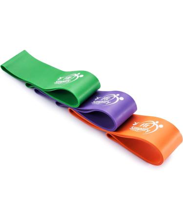 Fit Simplify Pro Series Resistance Loop Exercise Bands - Set of 3 for Full-Body Workouts | International Shipping Available - Buy Online on GoSupps.com
