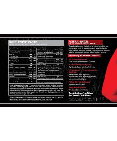 Myogenix Aftershock Post Workout - Muscle Growth Whey Protein with Carbs & BCAAs - Buy Online on GoSupps.com