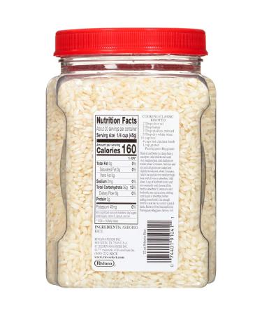 RiceSelect Arborio Rice Risotto Rice Gluten-Free Non-GMO 32 oz - Pack of 4 Jars - Buy Online on GoSupps.com
