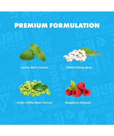 Buy Sculpt Nation by V Shred Burn PM - Night Time Fat Burner & Appetite Suppressant - Raspberry Ketones Green Tea Extract Melatonin - 60 Gluten Free Capsules | International Shipping Available - Buy Online on GoSupps.com