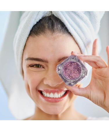 Glitter Eyeshadow Highly Pigmented Makeup Eye Shadow | Shimmer Blendable Sweat Proof Beauty Cosmetics High Pigment Powder Shakven 2 - Buy Online on GoSupps.com