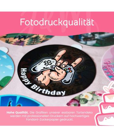 J & M Deco Edible Cake Topper | Tractor Motif Birthday Decoration | 20cm Fondant Cake Decor - Perfect for Birthdays & Celebrations - Buy Online on GoSupps.com