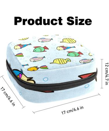 Buy Cute Fish Pattern Women's Binding Bags | Tampon Storage & Zip Pockets - Multi-Functional Menstrual Bags - Buy Online on GoSupps.com