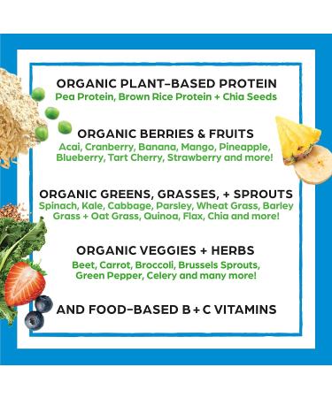 Orgain Organic Protein + Superfoods Powder (Vanilla Bean) and Orgain Organic Greens Powder + 50 Superfoods (Berry) - Buy Online on GoSupps.com