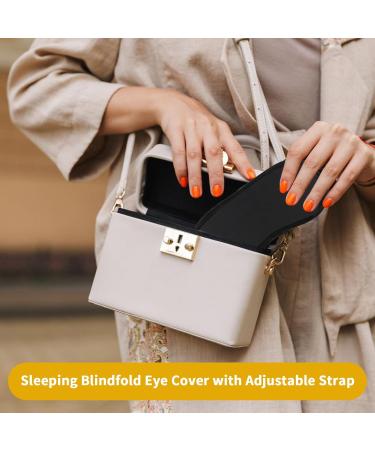 100 Pcs Eye Mask - Soft Blindfold Eye Covers for Sleep Party Games and Travel | Elastic Strap & Drawstring Bags | Bulk Black Sleep Masks for Men & Women - Buy Online on GoSupps.com