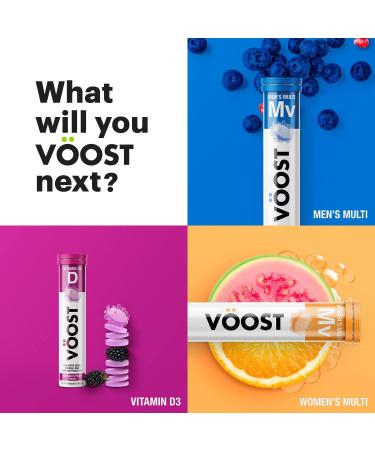 Voost Magnesium Effervescent Vitamin Drink Tablets - Bone & Muscle Health Support - Lemon Lime Flavor - 40 Count - Buy Online on GoSupps.com