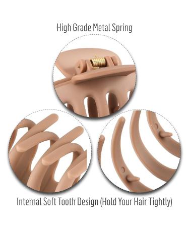 SP Hair Clips 8-Pack - Versatile for Thin, Thick, or Curly Hair | Matte Banana Clips for Strong Hold | Cute Colors | Stylish & Secure Hair Styling - Buy Online on GoSupps.com