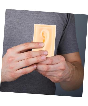 FOMIYES 1pair Silicone Ear Model Realistic Simulation Ear Teaching Model for Students and Professionals and Reusable for Hand-held Practice and Earring Displays - Buy Online on GoSupps.com