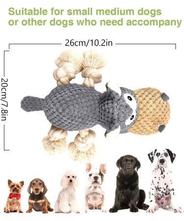 Aeitpet Plush Dog Toys for Large & Small Dogs - Squeaky Cuddly Toys with Crinkle Paper - Perfect Puppy Gifts - Buy Online on GoSupps.com