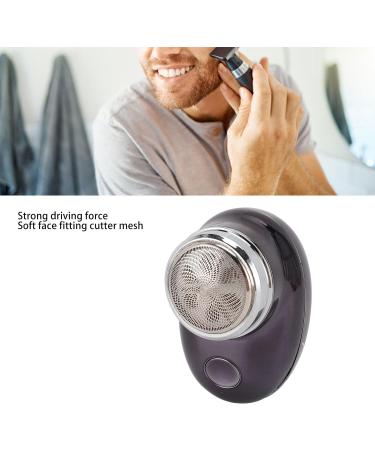 Handheld Beard Trimmer Electric Beard Trimmer Smoothing Cut USB Rechargeable Stainless Steel (Electroplated Black) - Buy Online on GoSupps.com