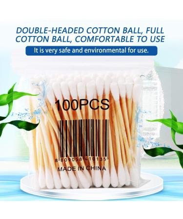 Ba30DEllylelly 100% Soft Bag Wooden Double-Headed Cotton Swabs | Best Sanitary Beauty & Makeup Swab Sticks for Global Shipping - Buy Online on GoSupps.com