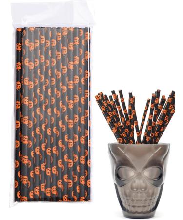 Halloween Party Straws - 25Pcs Halloween Party Paper Straws Party Straws Drinking Straws Milk Tea Straws Juice Straws for Halloween Party Favors Bondoo - Buy Online on GoSupps.com