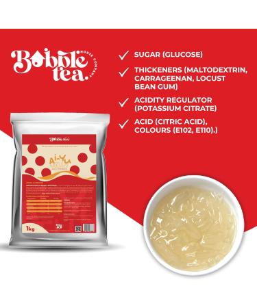 Ai-Yu Jelly Powder - Versatile and Healthy Gelatin Substitute - High Source of Vitamins & Dietary Fibre - Ideal Bubble Tea Topping - Vegetarian Jelly Mix (1 Kg) - Buy Online on GoSupps.com