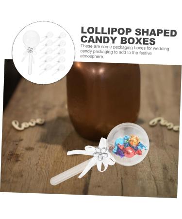 KALLORY 12pcs Fairy Stick Candy Box Christmas Sto Candy Containers for Wedding Party Candy Case Box 14X6X6CM Transparent - Buy Online on GoSupps.com