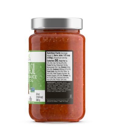Primal Kitchen Marinara Tomato Sauce Two-Pack - Whole30, Paleo, and Keto Certified - 1 Tomato Basil & 1 Roasted Garlic Marinara - 1.5lb (Pack of 2) - Buy Online on GoSupps.com