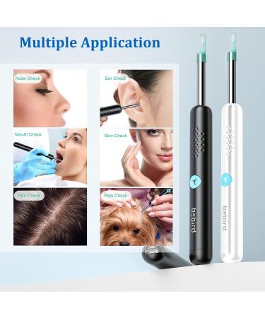 Ear Wax Removal Ear Cleaner Tool With Camera 1080P FHD Wireless Wifi Ear Otoscope with 6 LED Lights 3.5mm Waterproof Endoscope for iPhone iPad & Android Smart Phone Suitable for Kids Adults Pets - Buy Online on GoSupps.com