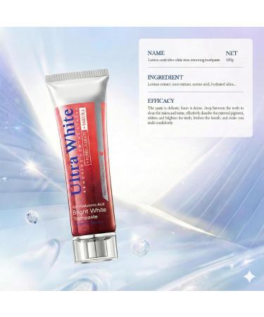 Pomegranate & Sakura Toothpaste Hyaluronic Acid Whitening Gel for Stain Removal Soothes Gums & Freshens Breath Red Fluoride-Free Paste 3.52oz (2 Pack) Pomegranate cherry blossoms - Buy Online on GoSupps.com