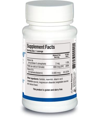 B12 Lozenges with Vitamin B6, B12, and Folate - 60 Count - Buy Online on GoSupps.com