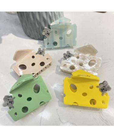Cute Cheese Hair Clip For Women Hair Clip Jaw Clamps Hair Barrettes Hair Decors Girl Hair Ornaments PonytailHolder Women Acce Green - Buy Online on GoSupps.com