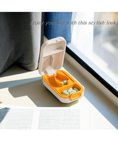 Travel Pill Cutter & Splitter for Small & Large Pills - Portable Vitamin Tablet Cutter (1-Pc A - Buy Online on GoSupps.com