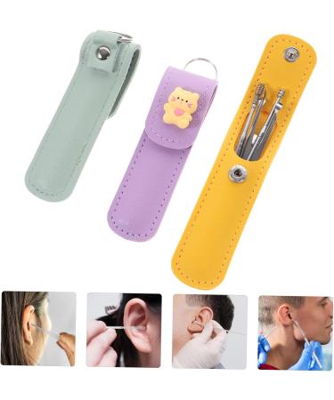 MAGICLULU 3 Sets Ear Wax Removal Tool Kit Effective Ear Cleaning Ear Pick Earpick Ear Massager & Tweezer for Gentle Earwax Removal - Buy Online on GoSupps.com