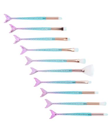 Soft 10PCS Makeup Brushes Set | Professional Blending & Cosmetics Tools for Eyes Blush & More - Buy Internationally - Buy Online on GoSupps.com