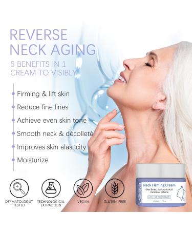 2024 New Pure Neck Firming Cream - Anti-Aging Tighten & Lift Moisturizing Neck Cream for Men & Women Reduces Wrinkles Evens Skin Tone - 1.7 oz - Buy Online on GoSupps.com