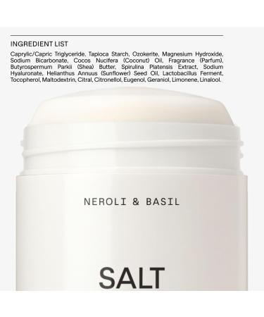 SALT & STONE Deodorant | Extra Strength Natural Deodorant for Women & Men | Aluminum Free with Seaweed Extracts Shea Butter & Probiotics | Free From Parabens Sulfates & Phthalates (2.6 oz) Neroli & Basil 2.6 Ounce (Pack of 1) - Buy Online on GoSupps.com