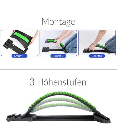 Retoo Back Extensor & Massage Device | Lumbar Spine Pain Relief & Stretcher for Lower Back Support - Buy Online on GoSupps.com