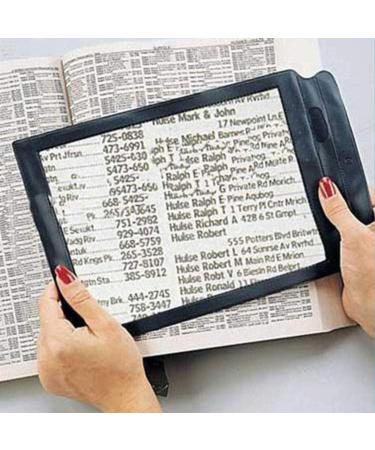 Professional Magnifier with Light A4 Full Page Large Sheet Magnifier Reading Aid Lens New for Books Newspapers Maps Coins Crafts Durable and Practical Full of Stars