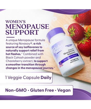 Doctors Best Womens Menopause Support (Soy Isoflavone, Black Cohosh, Chaste Tree), Multi-Symptom Relief, Non-GMO, Gluten Free, Vegan 30 Veggie Caps - Buy Online on GoSupps.com