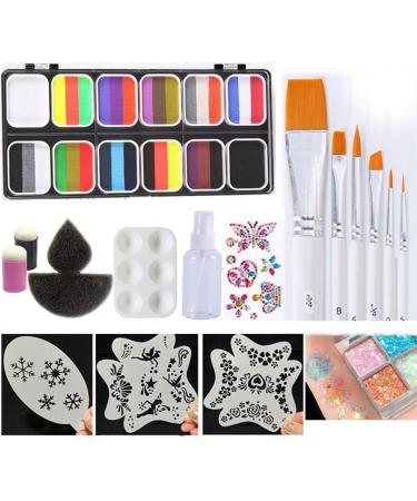 Face Painting Kit Body Paint Water Soluble Face Set Quick Drying Body Paint(3)