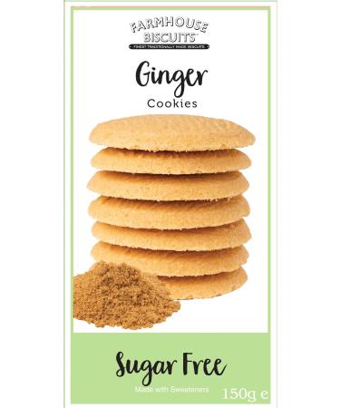  Farmhouse Farmhouse Biscuits Ginger Biscuits 150g Sugar Free Cookies - Pack of 3 - Buy Online on GoSupps.com
