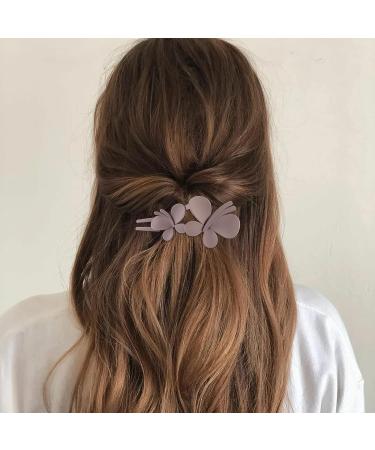 Hapdoo 4Pcs Butterfly Alligator Hair Clips - Medium French Curved Flat Duckbill for Women - Buy Online on GoSupps.com