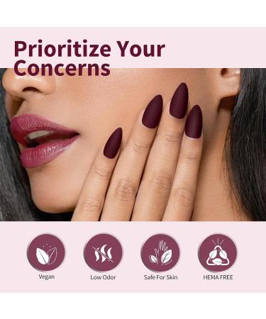 CANNI Dark Red Gel Nail Polish - Burgundy High Gloss Soak Off UV Gel for Salon & DIY Manicure - Buy Online on GoSupps.com