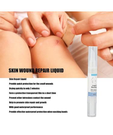 Skin Repair Liquid Bandage 5ml - Promotes Healing, Quickly Dries, Waterproof Wound Care - Buy Online on GoSupps.com