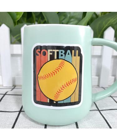 100 Piece Softball Stickers for Water Bottles | Vinyl Softball Gifts & Party Favors - Buy Online on GoSupps.com