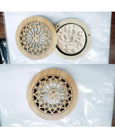 Essential Oil Diffuser Mini Stone Ornament | Aromatherapy Air Diffuser with Wooden Incense Box for Home & Office - Buy Online on GoSupps.com