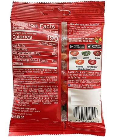 Fiery Five Challenge - Jelly Belly Bean Boozled Jelly Beans - 1 Pack - Imported Candy 53 g (Pack of 1) - Buy Online on GoSupps.com