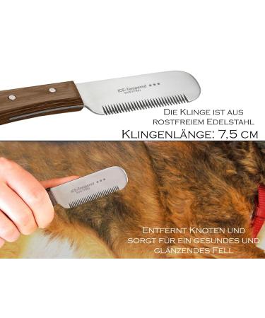 Premium Trimmeters Set for Dogs & Cats | 4-Part Comb & Stainless Steel Fur Knife for All Coat Types - Buy Online on GoSupps.com