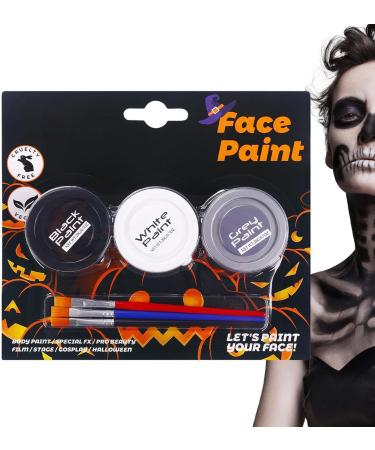  Rrlihjgu Body Paint for Skin | Washable Makeup Cream 3-Color Face and Body Paint - For Cosplay Gothic Parties Adults and Women - Buy Online on GoSupps.com