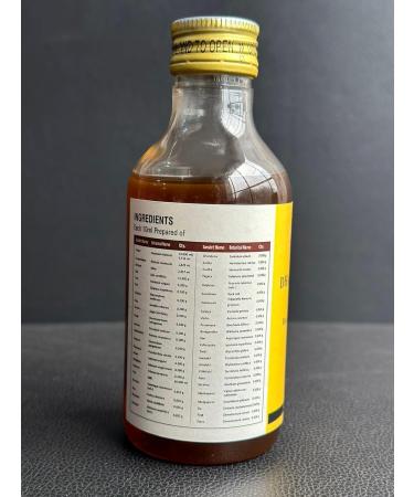 HERBS BOTANICA Dhanwantharam Thailam Oil - Relaxation & Skin Moisturizer Prevent Stretch Marks 200ml - Best Massage Oil for Post-Delivery Care - Buy Online on GoSupps.com
