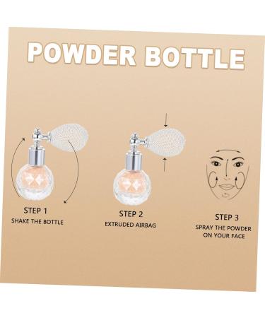 NOLITOY 1pc Body Air Bag Powder Spray Bottles Glitter Spray Pump Highlighter Sprayer Filling Pump Miss Face Golden 7x5.5cm - Buy Online on GoSupps.com